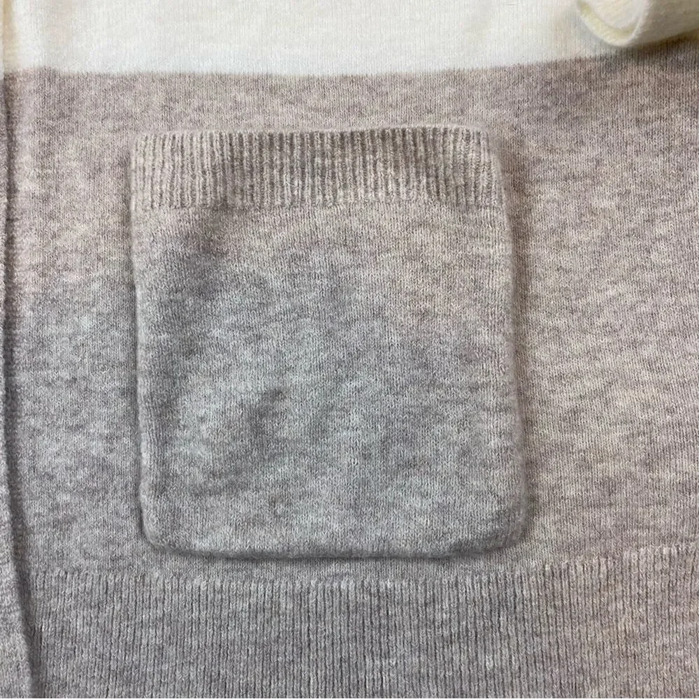 Madewell Kent Colorblock Cardigan Sweater In Coziest Yarn Medium